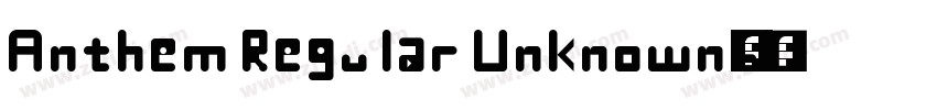 Anthem Regular Unknown字体免费下载字体转换
